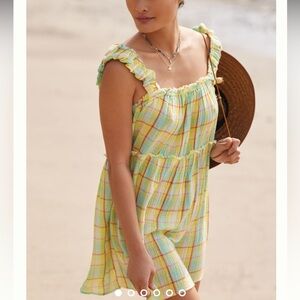 Anthropologie Ruffled Babydoll Dress, worn once, Large